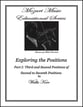 Exploring the Positions String Teaching Method Violin 3rd and 2nd Positions P.O.D cover